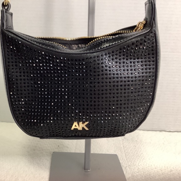 Anne Klein Handbags - EUC Anne Klein black studded crossbody evening fancy‎